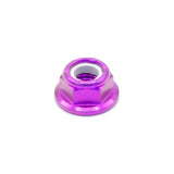 M6 x 1.00 Titanium Nyloc Nut in polished finish