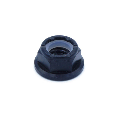 M8 x 1.25 Titanium Nyloc Nut in polished finish