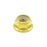 M8 x 1.25 Titanium Nyloc Nut in polished finish