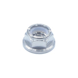 M8 x 1.25 Titanium Nyloc Nut in polished finish