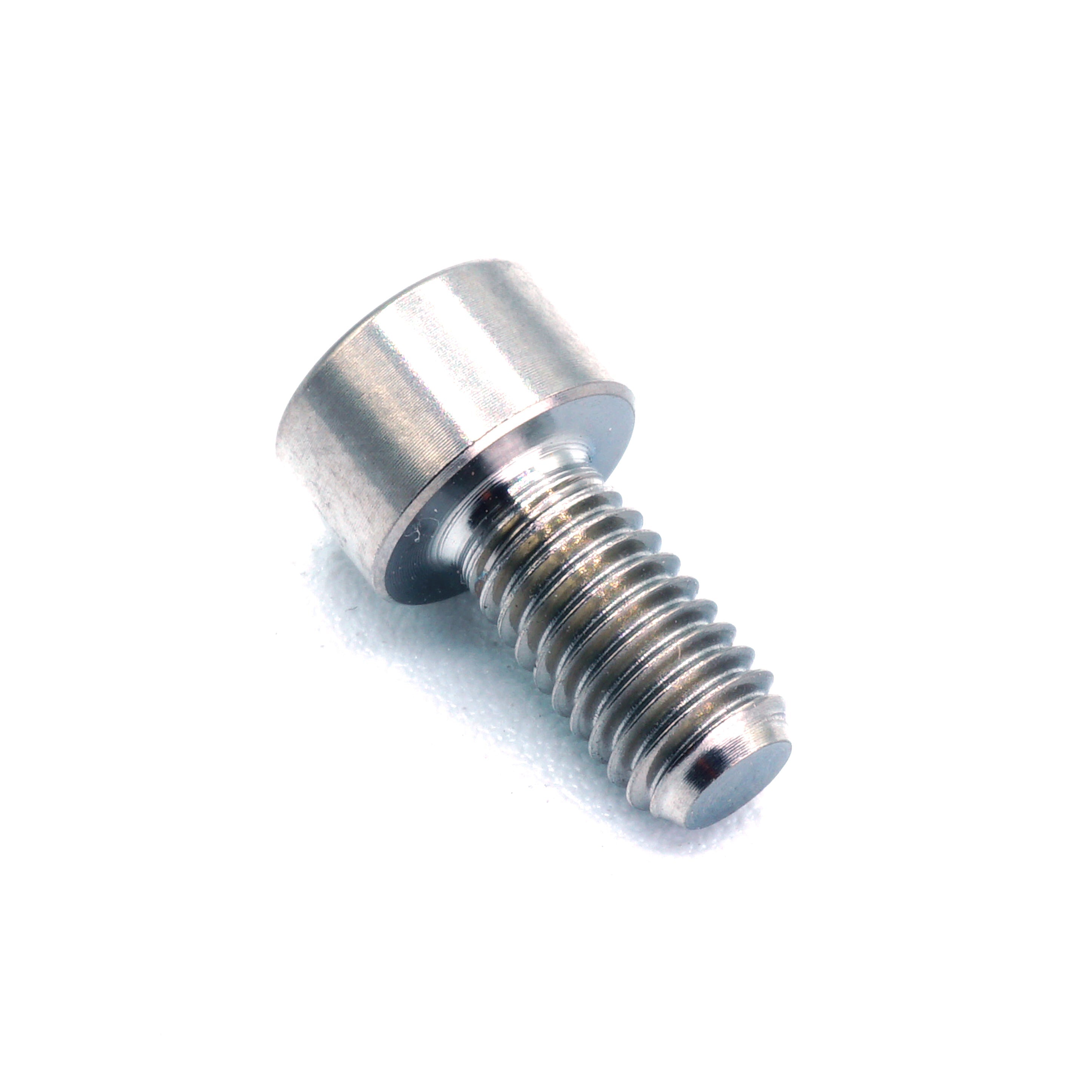 M5 x .8 x 10mm titanium socket cap bolt in polished finish
