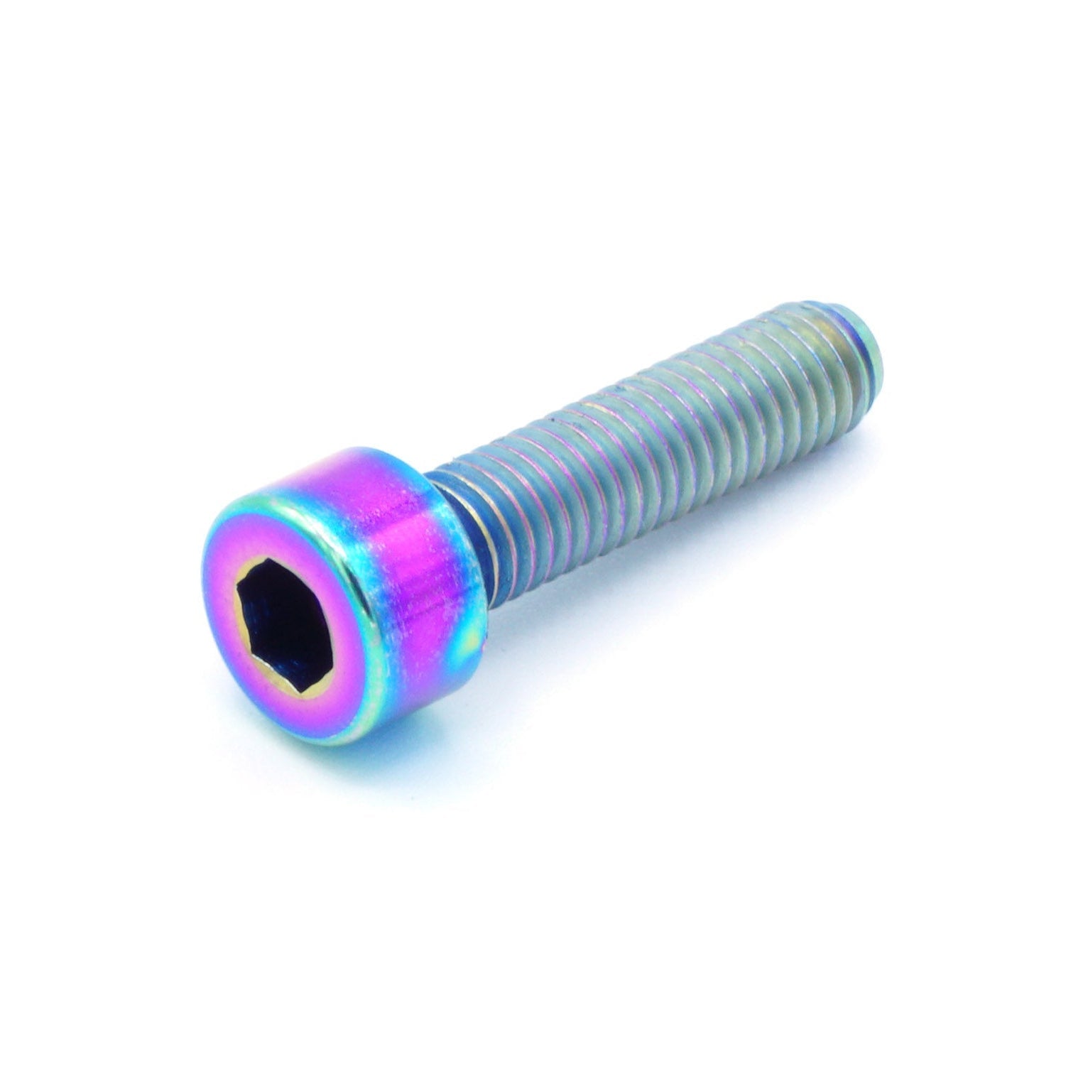 M5 x .8 x 20mm titanium socket cap bolt in polished finish