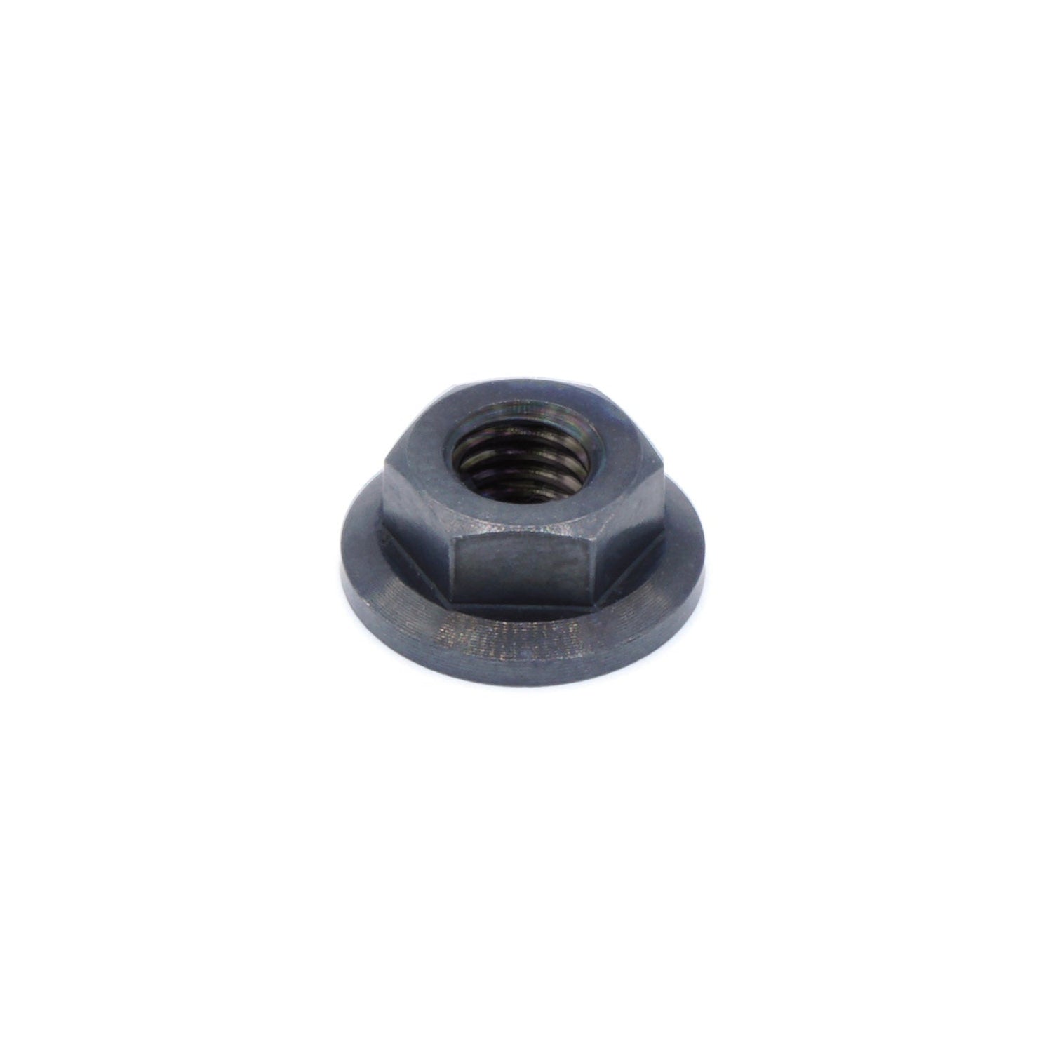 M5 x .8 Titanium Nut in polished finish by Fast Turn Fittings