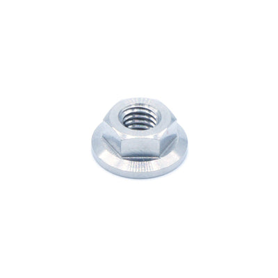 M5 x .8 Titanium Nut in polished finish by Fast Turn Fittings