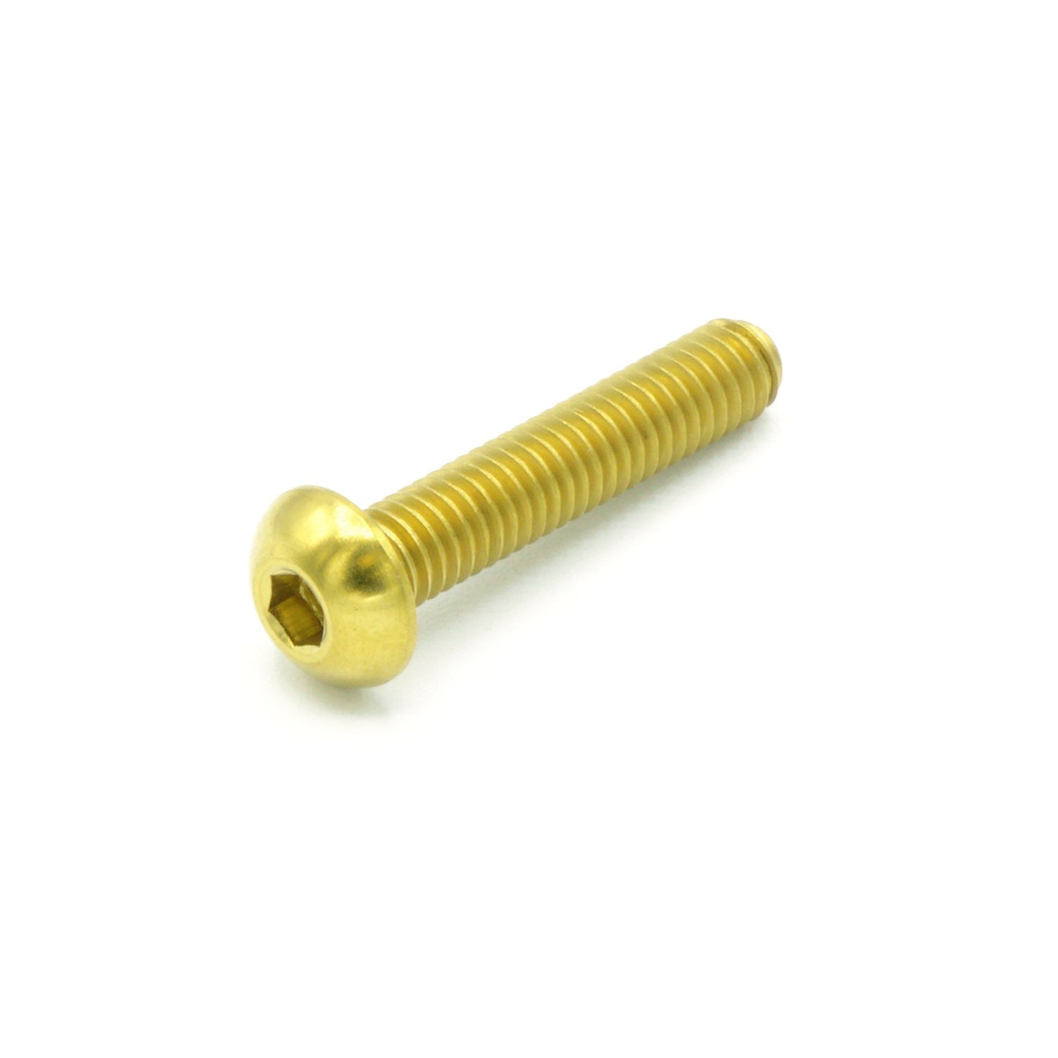 M4 x 0.7 x 20mm titanium button head bolt in various colors