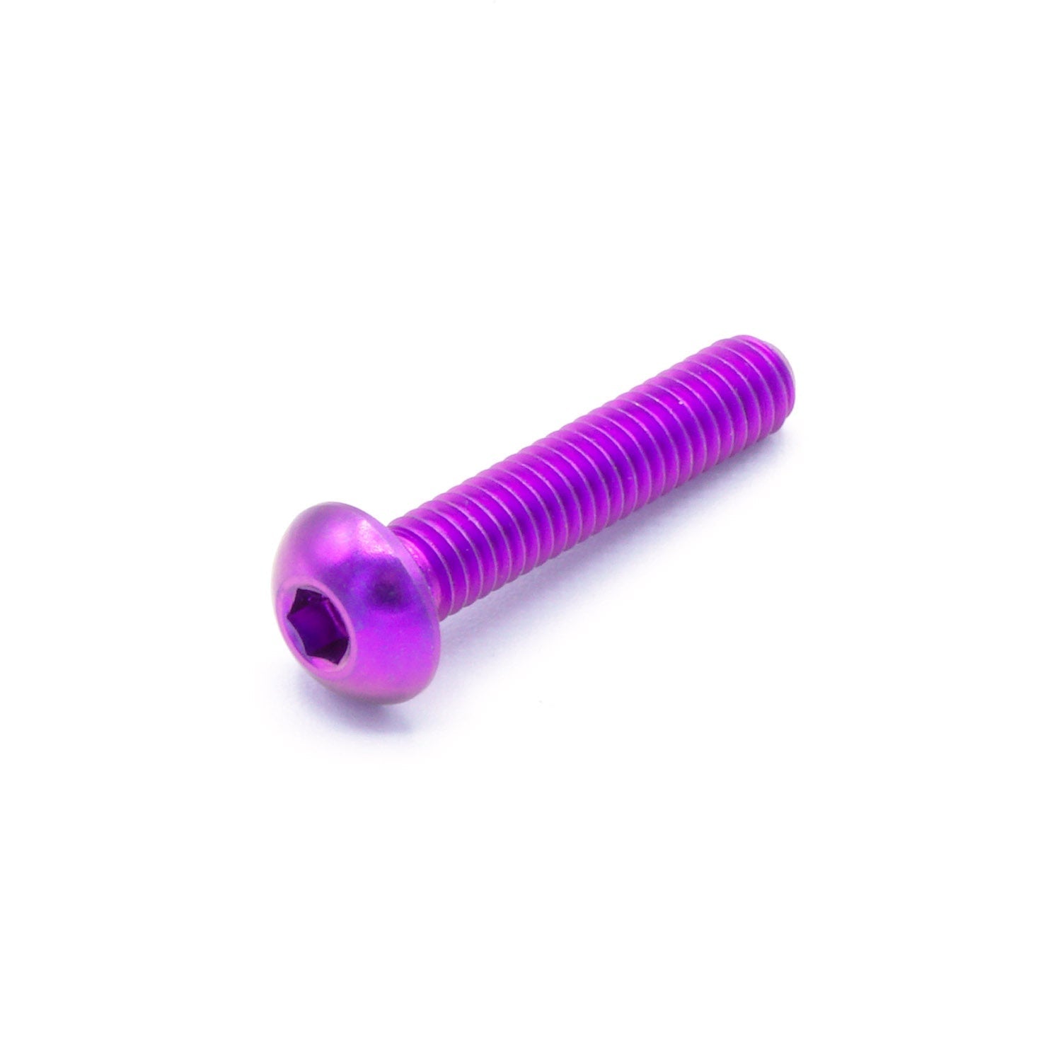 M4 x 0.7 x 20mm titanium button head bolt in various colors