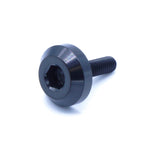 M4 x 0.7 x 15mm titanium motor head bolt in polished finish