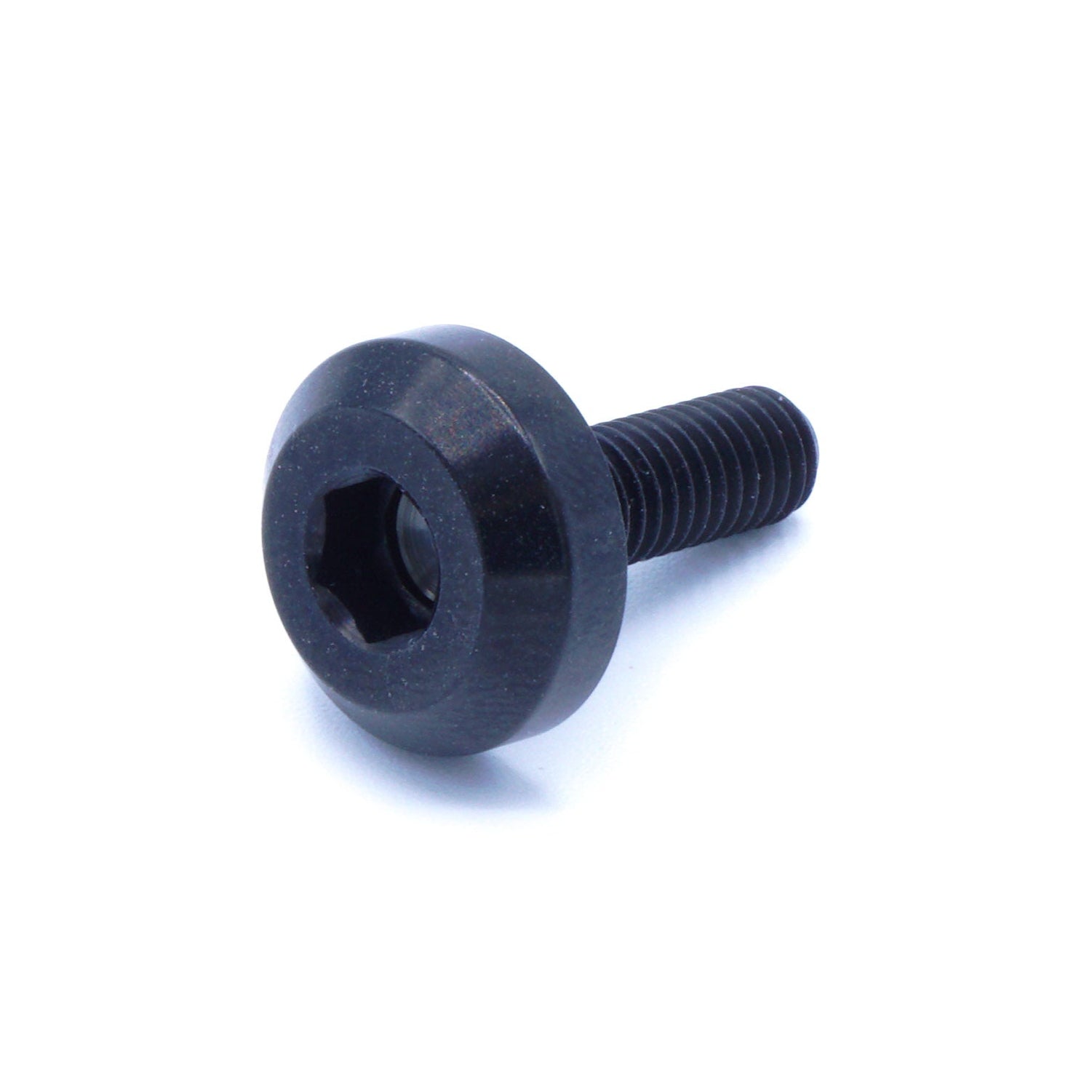 M5 x .8 x 15mm titanium motor head bolt in polished finish