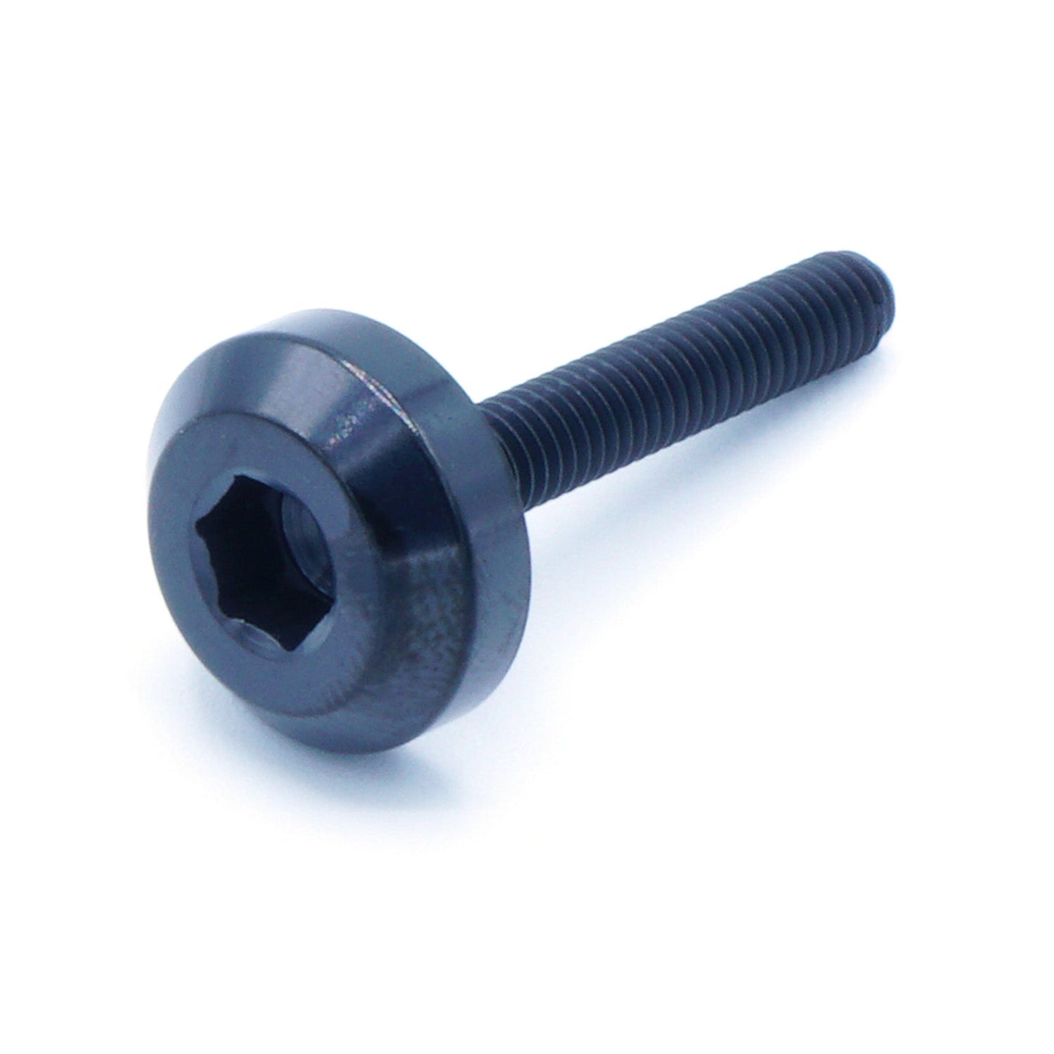 M4 x 0.7 x 25mm Titanium Motor Head Bolt in various finishes