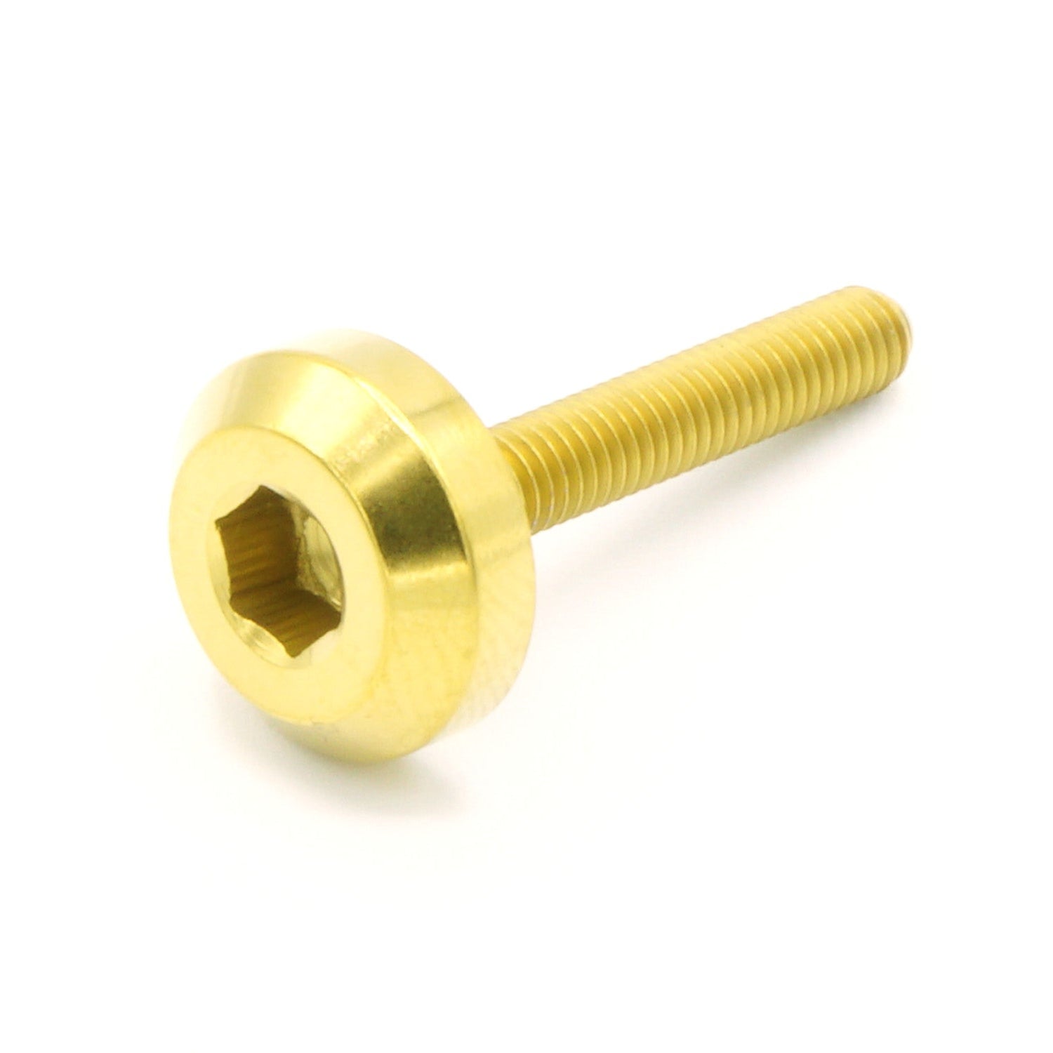 M4 x 0.7 x 25mm Titanium Motor Head Bolt in various finishes