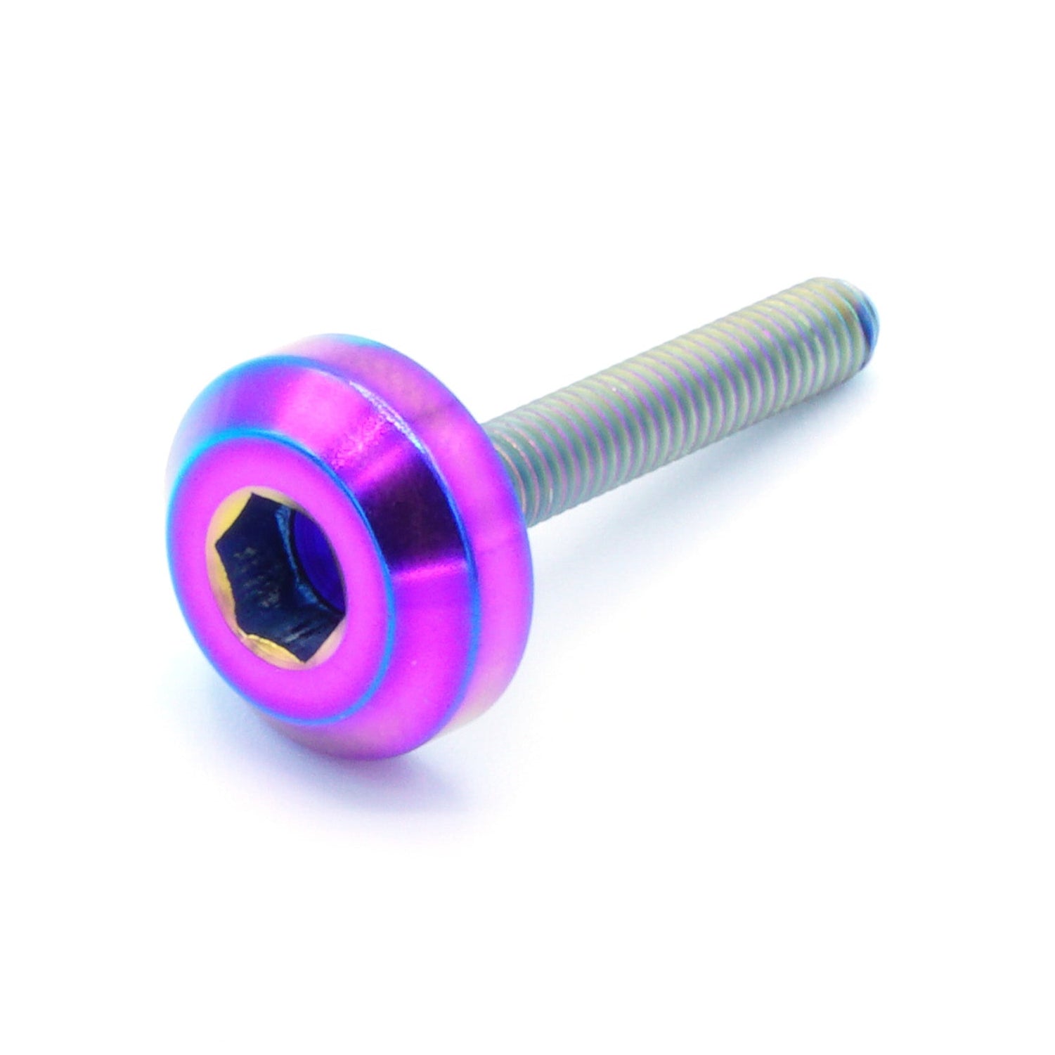 M4 x 0.7 x 25mm Titanium Motor Head Bolt in various finishes