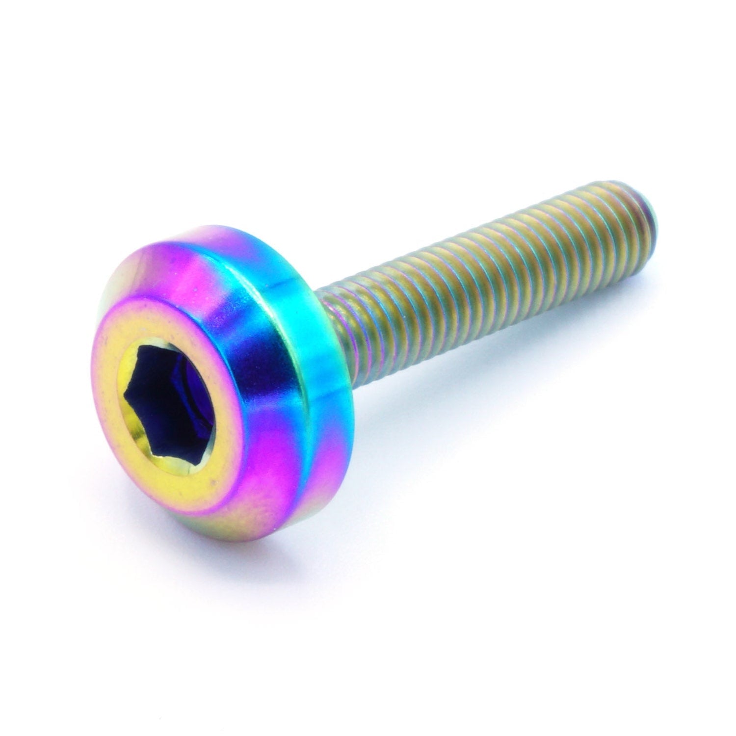 M5 x .8 x 25mm Titanium Motor Head Bolt in various finishes