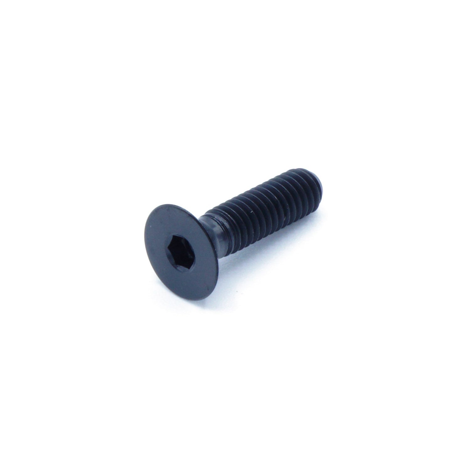 M4 x .7 x 15mm titanium countersunk bolt in polished finish