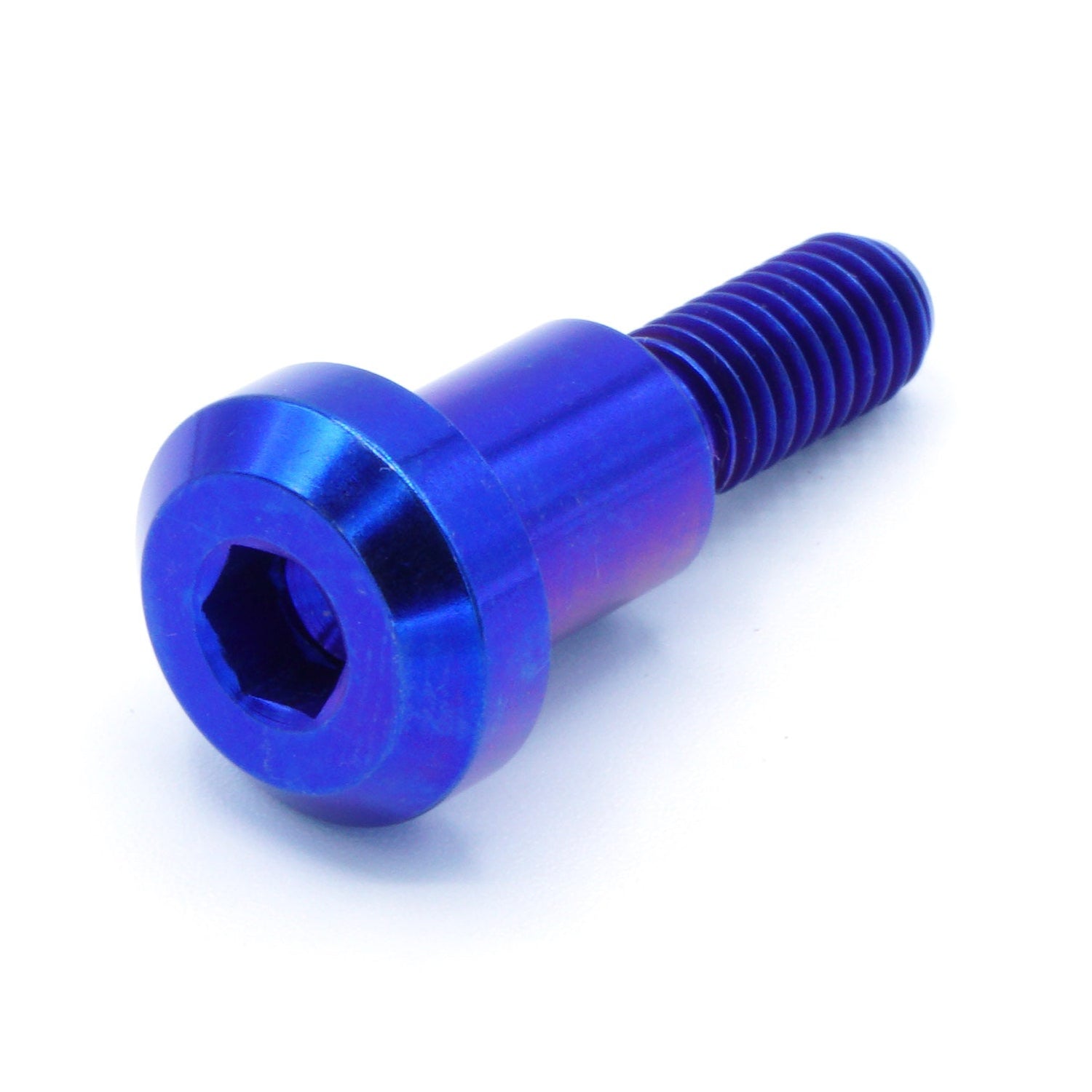 M6 x 1.00 x 25mm Titanium Motor Head Shoulder Bolt in various finishes