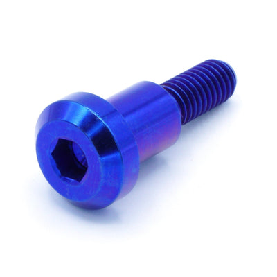 M6 x 1.00 x 25mm Titanium Motor Head Shoulder Bolt in various finishes