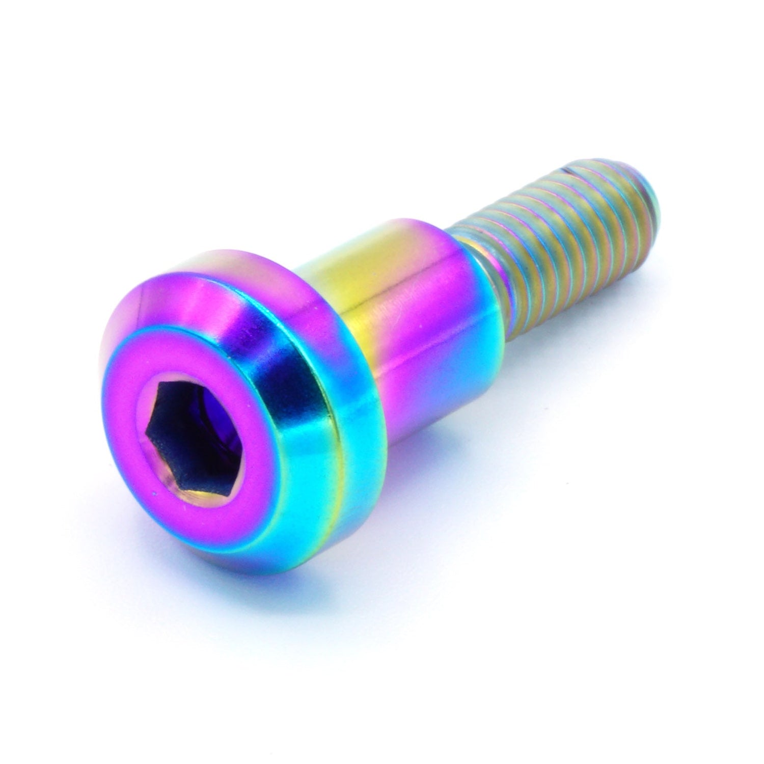 M6 x 1.00 x 25mm Titanium Motor Head Shoulder Bolt in various finishes