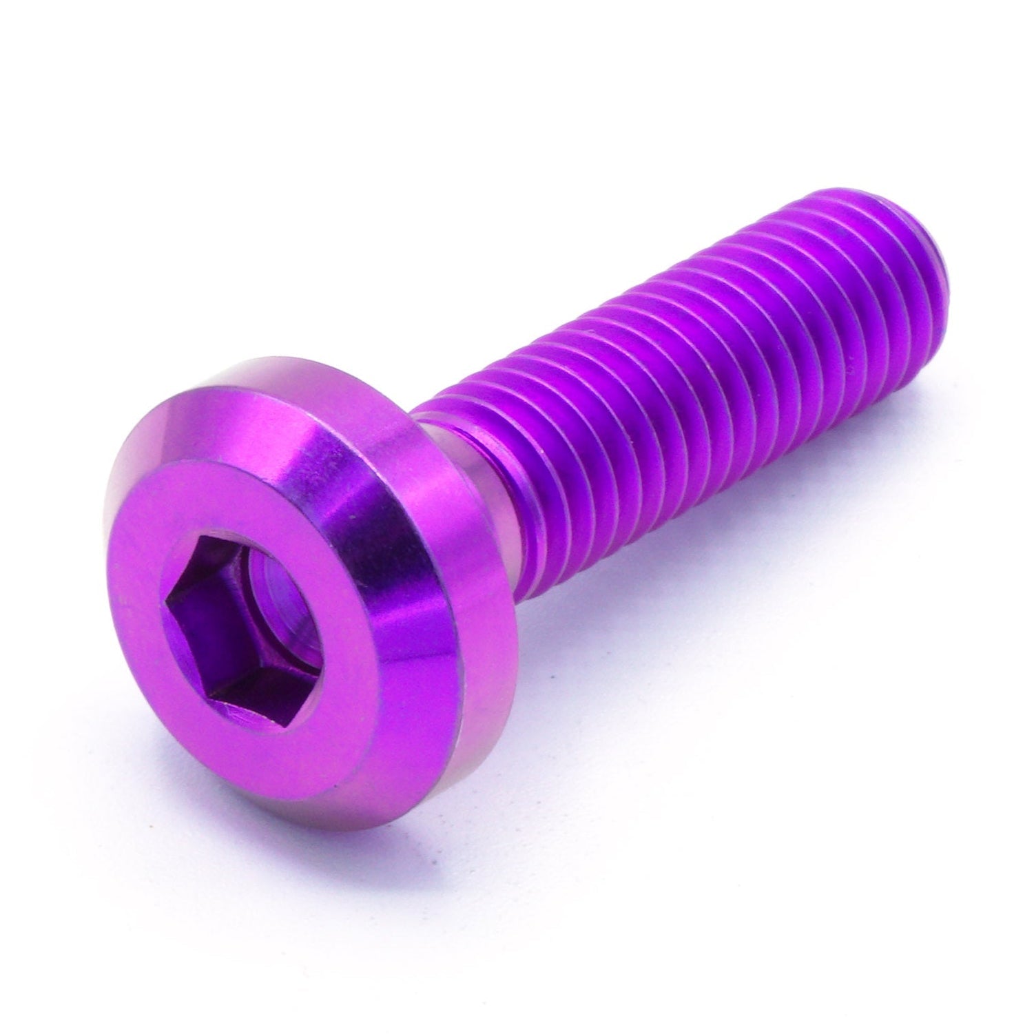 M8 x 1.25 x 30mm Titanium Motor Head Bolt in various color finishes