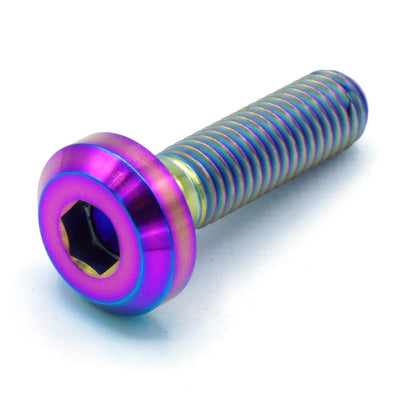 M8 x 1.25 x 30mm Titanium Motor Head Bolt in various color finishes