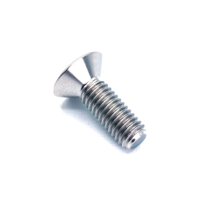 M5 x .8 x 15mm titanium countersunk bolt in polished finish