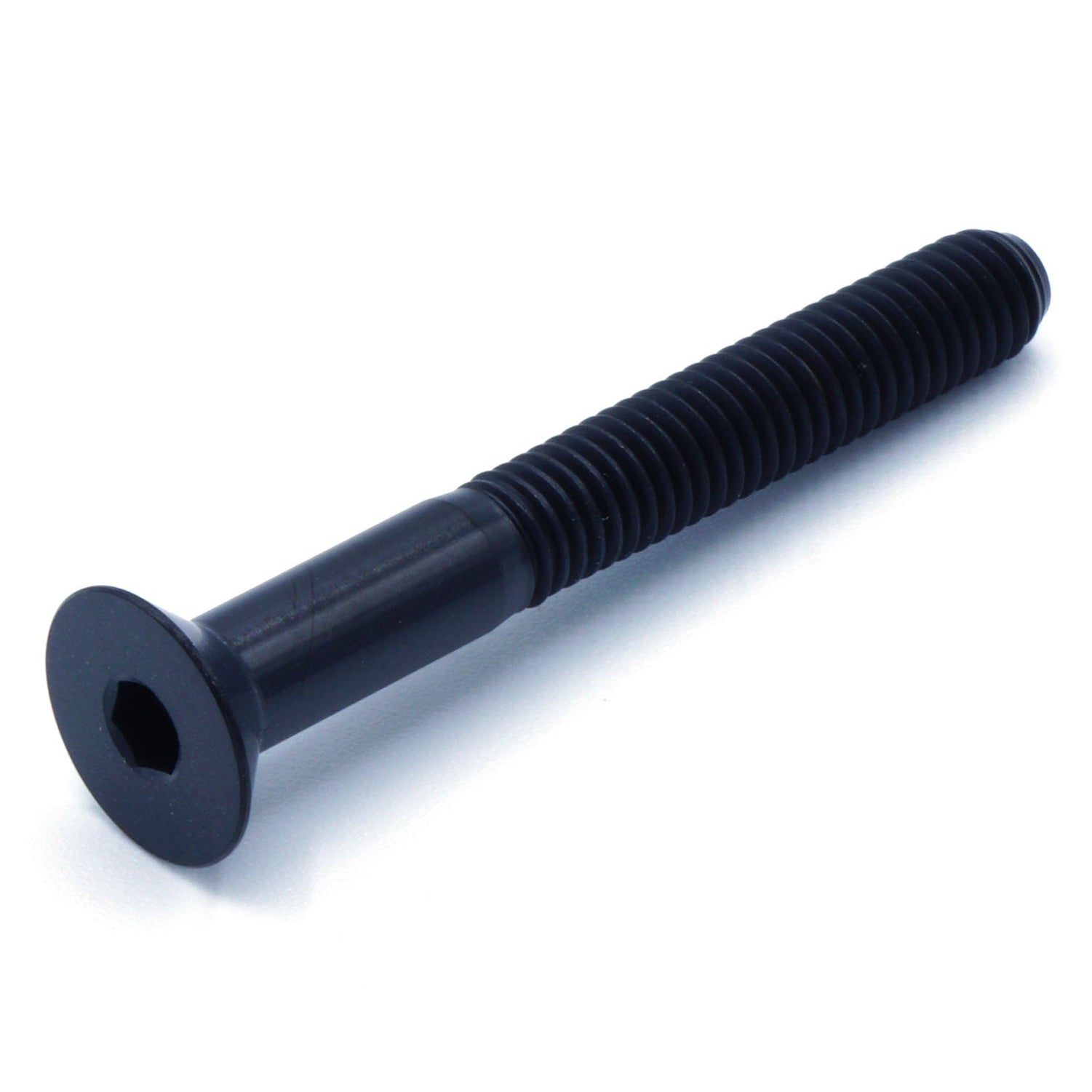 M5 x .8 x 40mm titanium countersunk bolt in polished finish