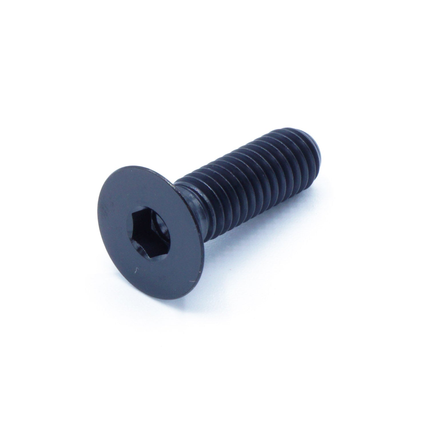 M6 x 1.00 x 20mm titanium countersunk bolt in polished finish