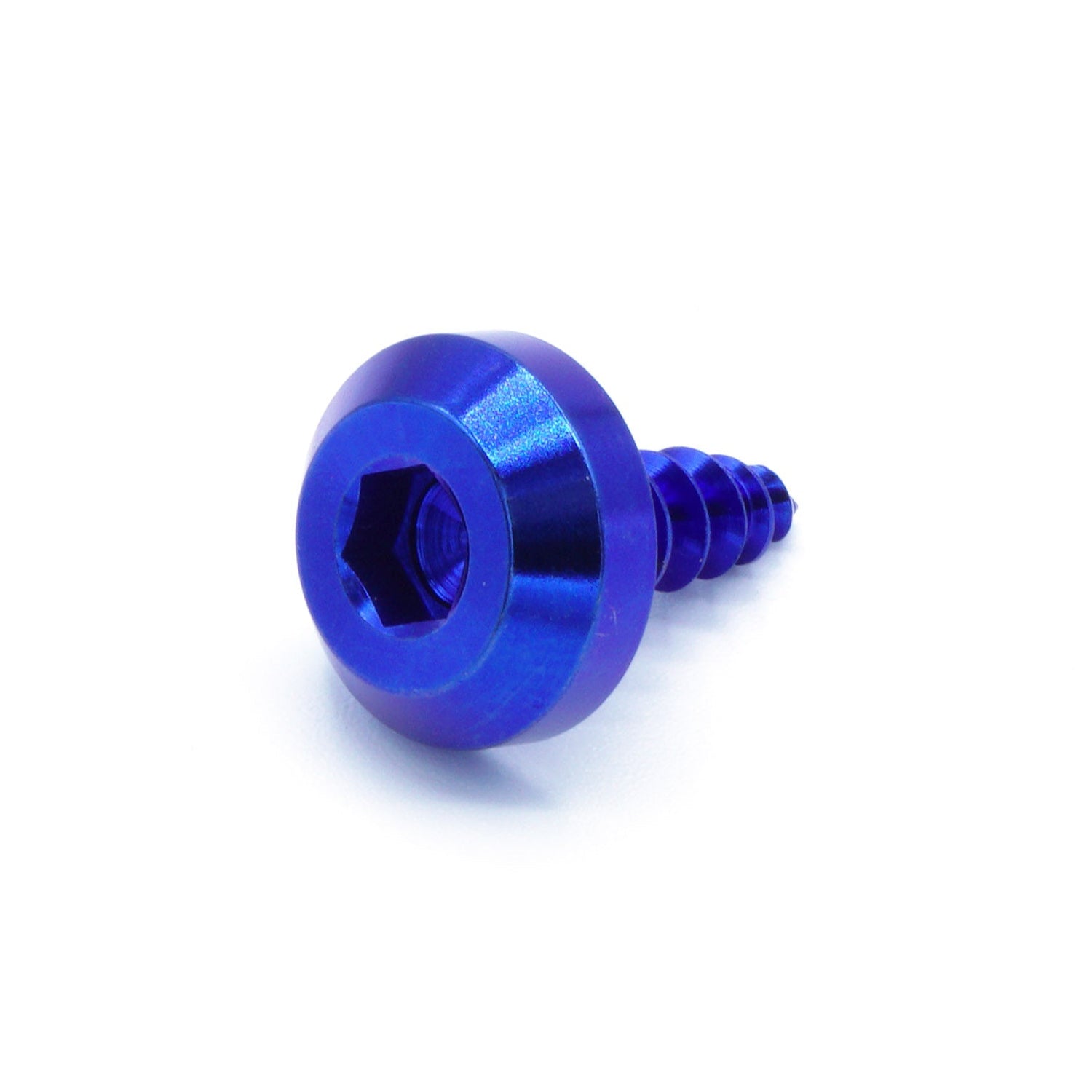M5 x 2.0 x 15mm Titanium Motor Head Screw in polished finish