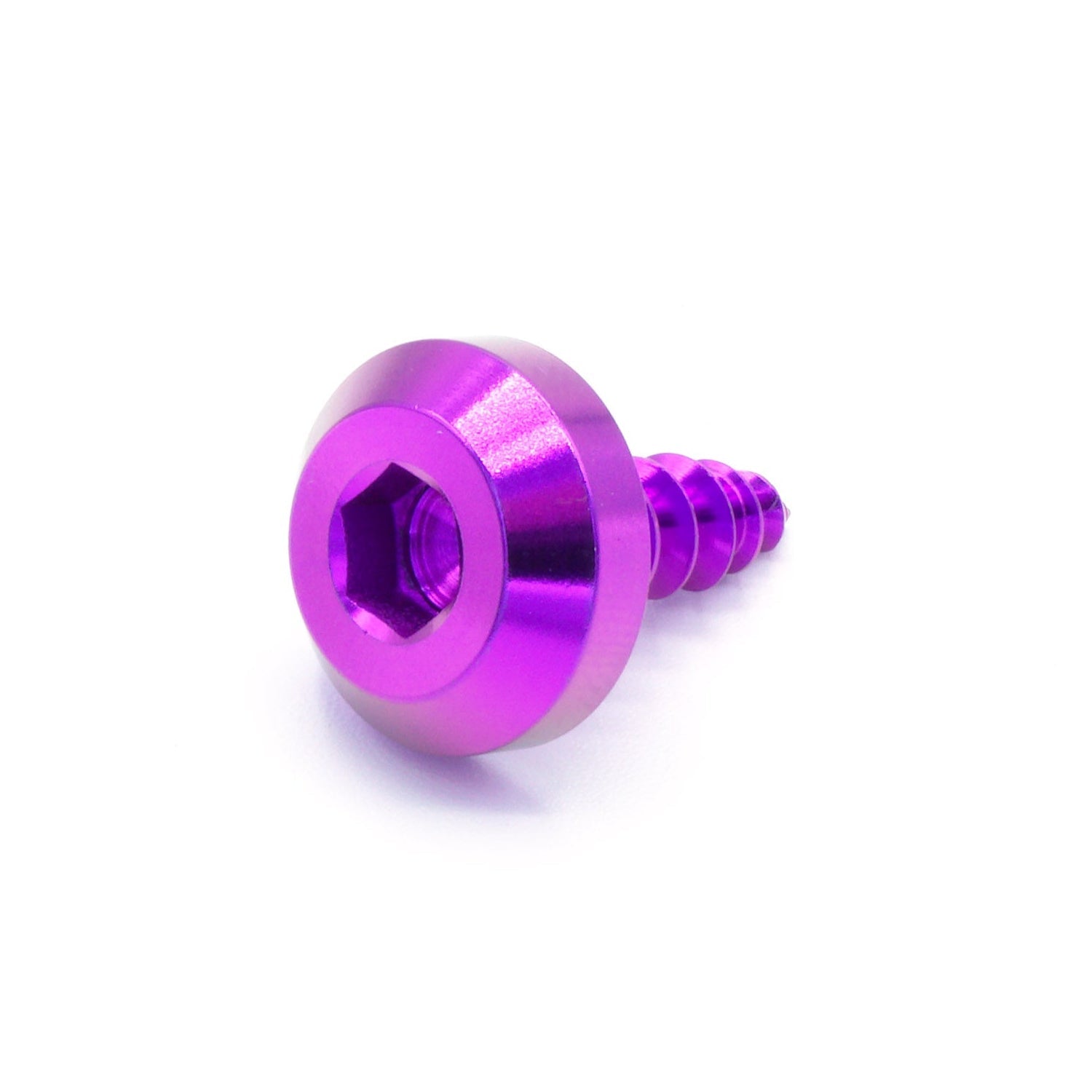 M5 x 2.0 x 15mm Titanium Motor Head Screw in polished finish