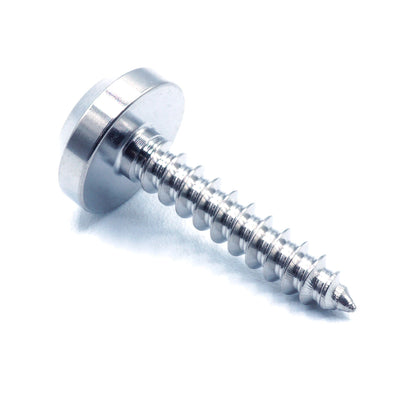 M5 x 2.0 x 25mm titanium motor head screw in polished finish
