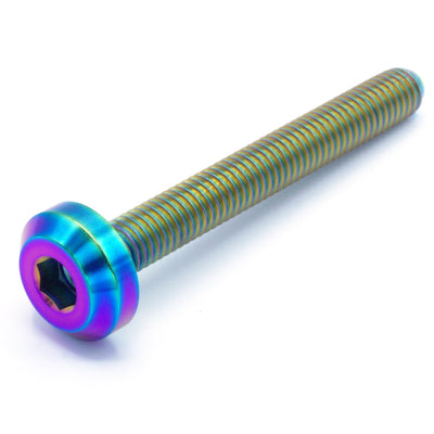 M6 x 1.00 x 50mm Titanium Motor Head Bolt in various finishes