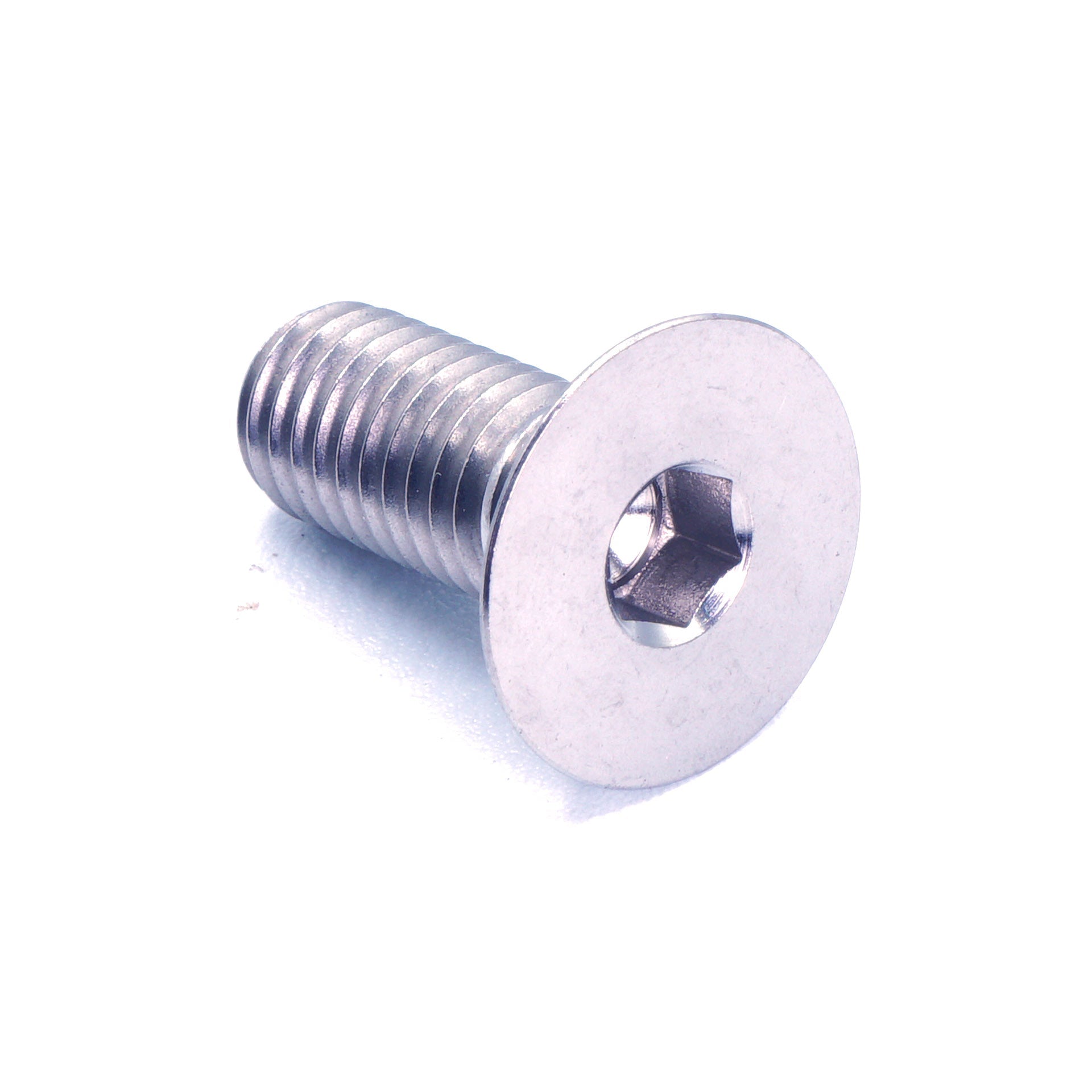 M8 x 1.25 x 20mm Titanium Countersunk Bolt in polished finish