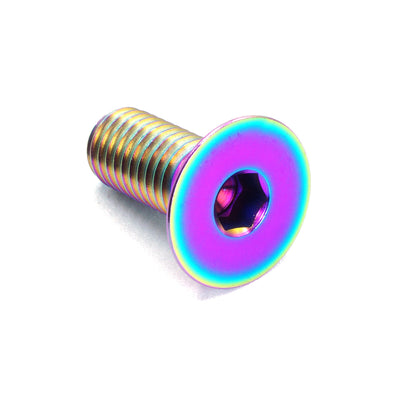 M8 x 1.25 x 20mm Titanium Countersunk Bolt in polished finish