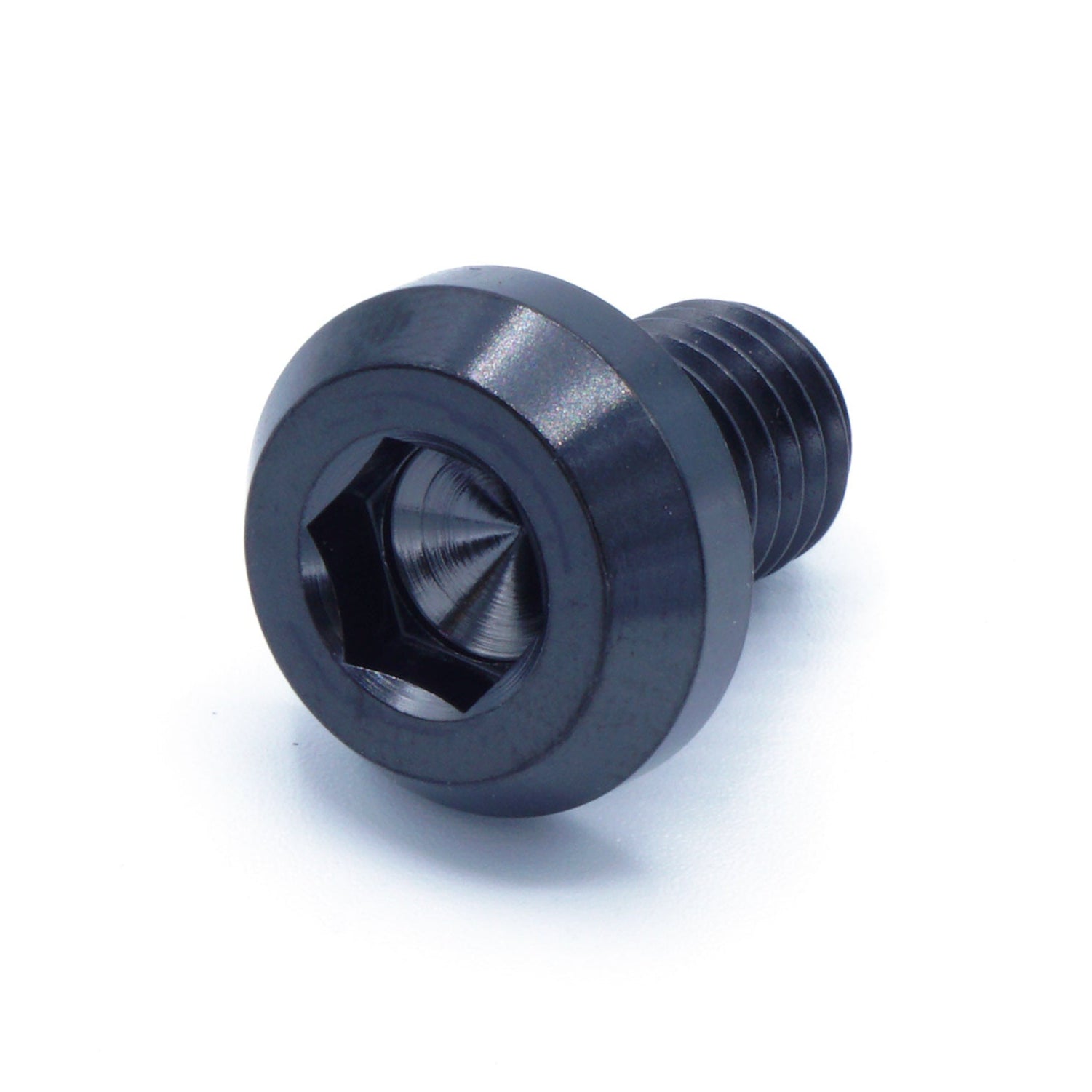 M10 x 1.50 x 15mm Titanium Motor Head Bolt in Polished finish