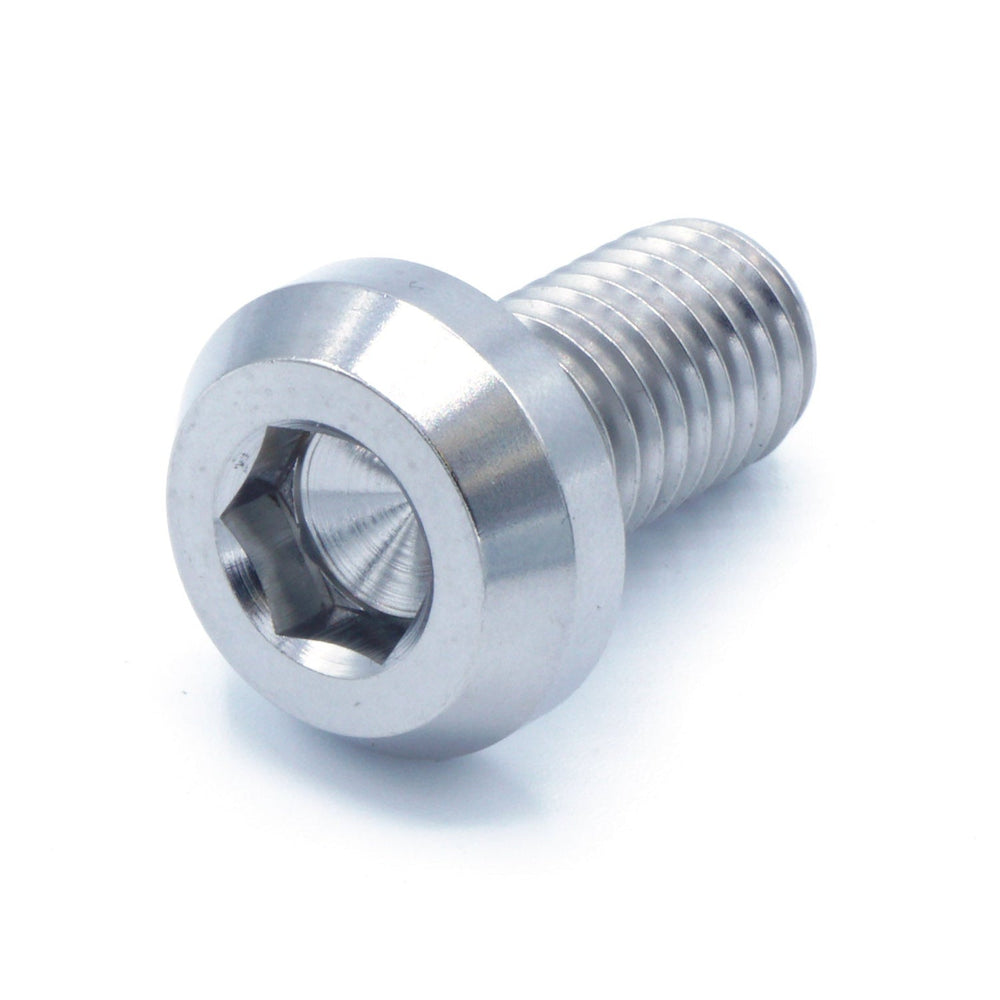 M10 x 1.50 x 20mm titanium motor head bolt in polished finish