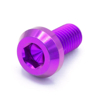 M10 x 1.50 x 20mm titanium motor head bolt in polished finish