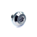 M6 x 1.00 x 10mm Titanium Motor Head Bolt in polished finish