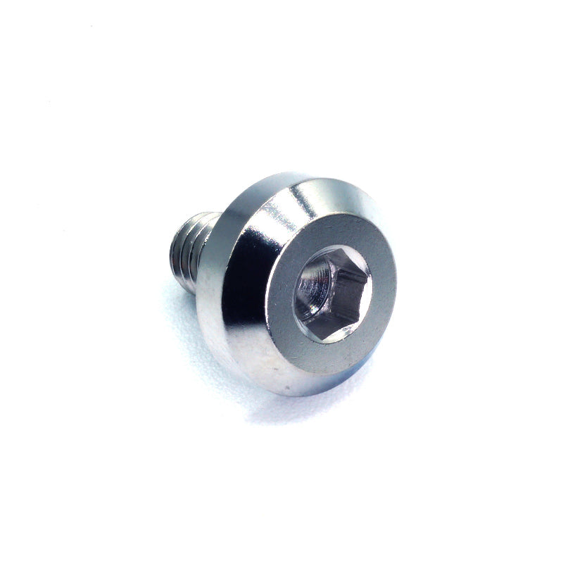 M6 x 1.00 x 10mm Titanium Motor Head Bolt in polished finish