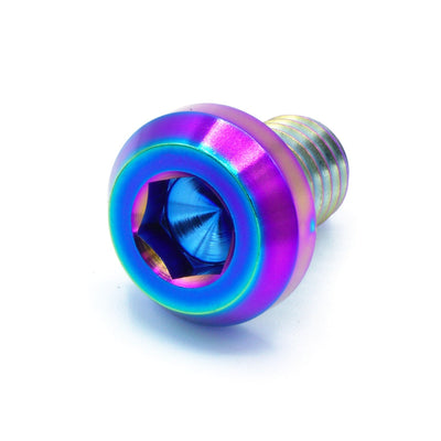 M10 x 1.25 x 15mm Titanium Motor Head Bolt in various finishes