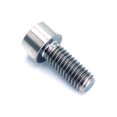 M6 x 1.00 x 25mm titanium socket cap bolt in polished finish