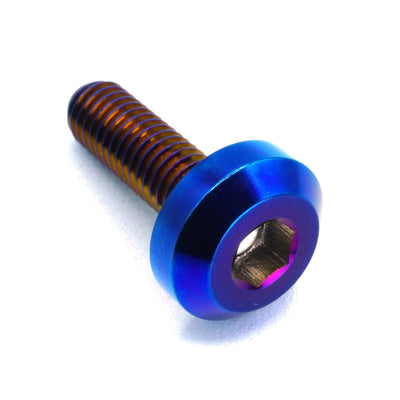 M6 x 1.00 x 20mm Titanium Motor Head Bolt in various colors