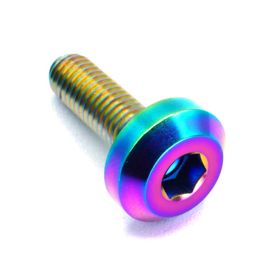 M6 x 1.00 x 20mm Titanium Motor Head Bolt in various colors