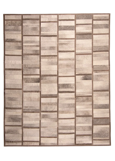 Intersection – Custom Cowhide & Shearling Rug by Homelosophy