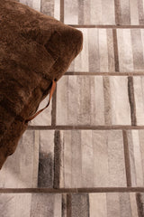 Intersection – Custom Cowhide & Shearling Rug by Homelosophy