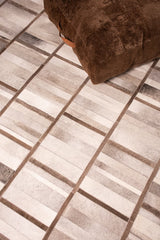 Intersection – Custom Cowhide & Shearling Rug by Homelosophy