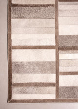 Intersection – Custom Cowhide & Shearling Rug by Homelosophy