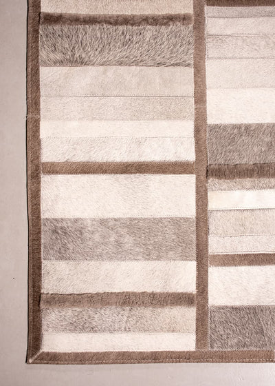 Intersection – Custom Cowhide & Shearling Rug by Homelosophy
