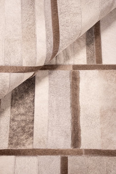 Intersection – Custom Cowhide & Shearling Rug by Homelosophy
