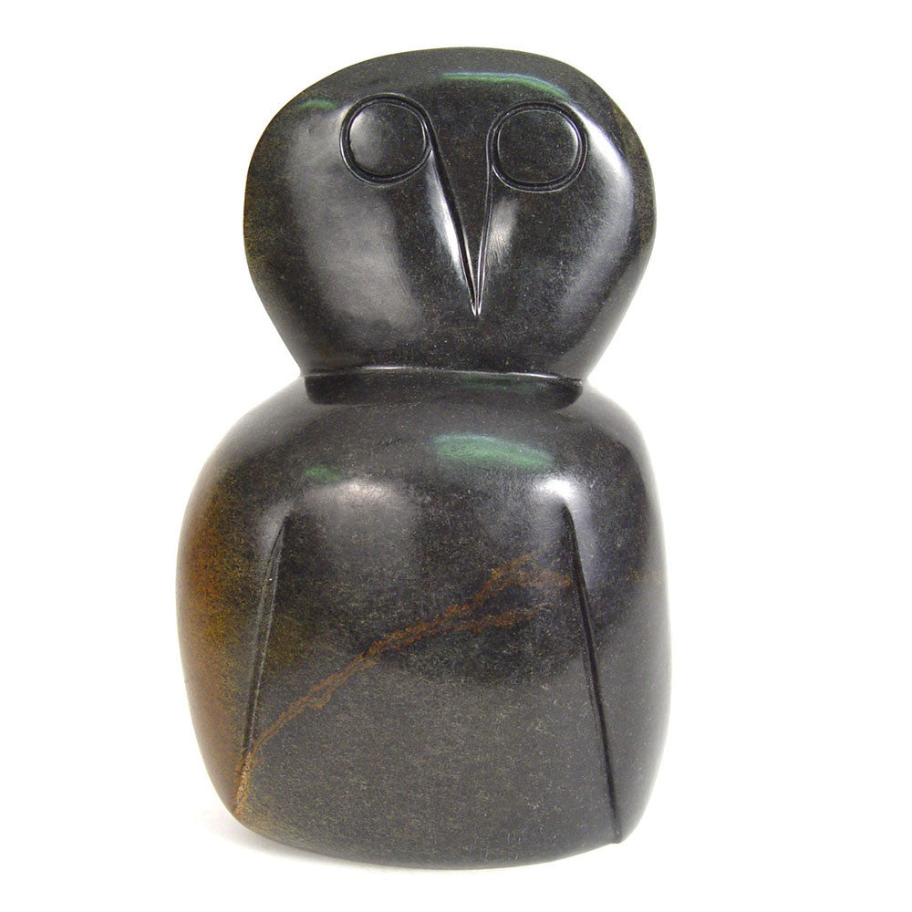 Stone Owl - Abstract Sculpture - One of a kind sculpture by Mbare Ltd - main product image for Resin Society