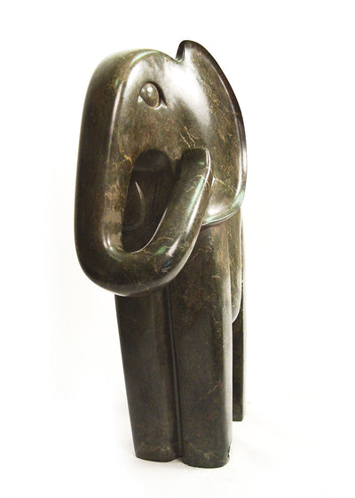 Majestic Large Elephant - One of a Kind Sculpture by Mbare Ltd - product image 2 for Resin Society