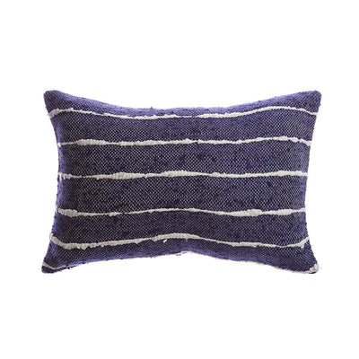 Striped Raw Silk Pillow by Homelosophy