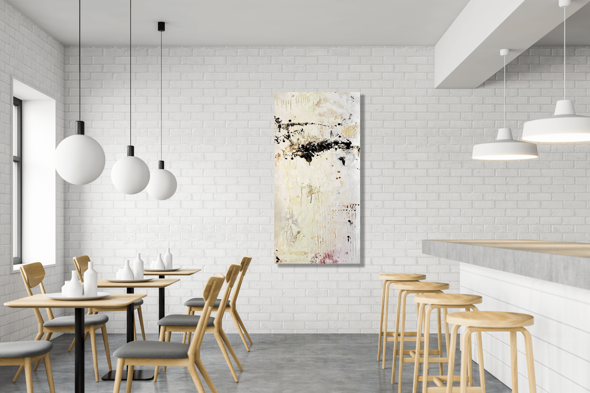 Ink Wax Paint II Artist Enhanced Canvas Print by John Beard Collection - product image 2 for Resin Society